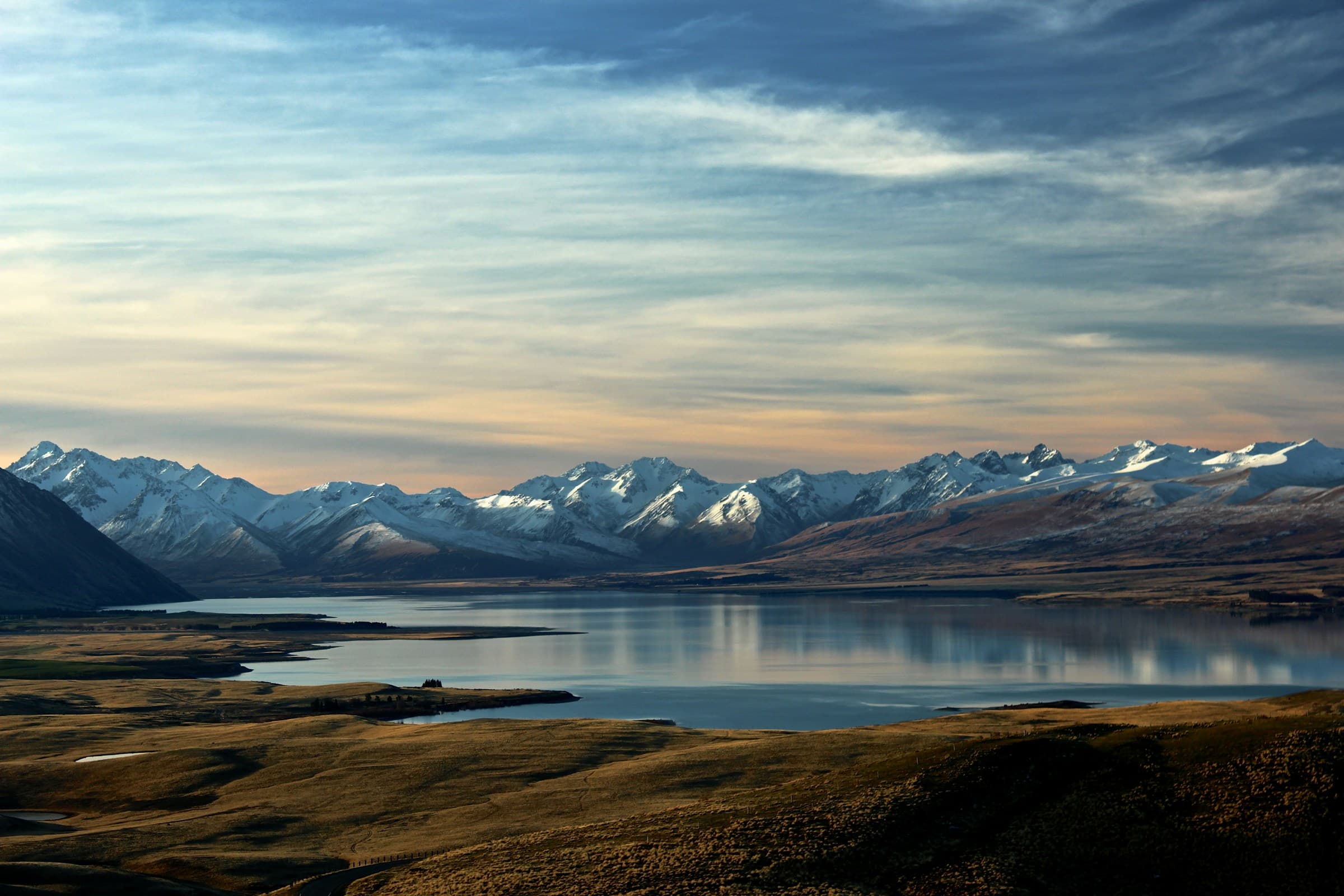 Snowy Himalayan mountain landscape in Nepal